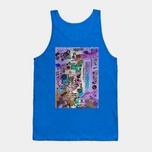 Urban Stickers Tags Graffiti City Tank Top